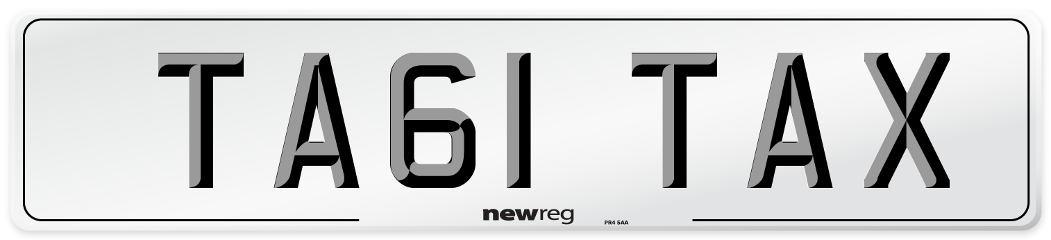 TA61 TAX Number Plate from New Reg